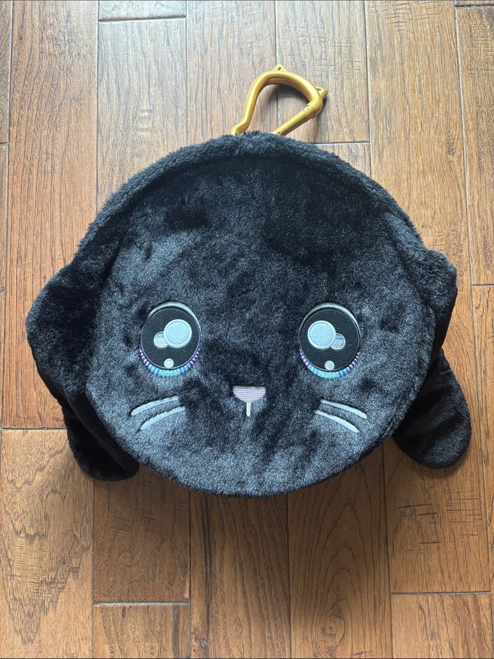 Na! Na! Na! Surprise Black Plush Bunny 🐰 Face Hat/Toy Box with Ear Handle